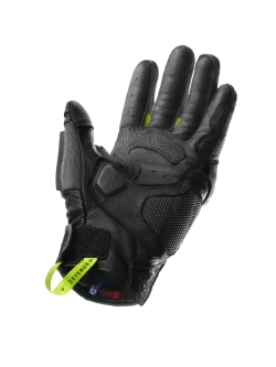 Rękawice motocyklowe Rebelhorn Defender czarno-szare-fluo