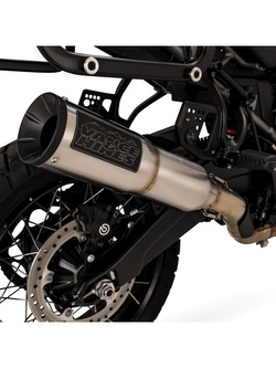Tłumik motocyklowy Vance & Hines Adventure Hi-Output 450 do Harleya Davidsona Pan America 1250 ABS / Special (21-24) Szczotkowana Stal