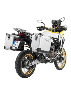 Zestaw: kufry boczne z anodowanego aluminium "And-S" Zega Pro + stelaże czarne Touratech Honda CRF1000L Africa Twin (18-) /CRF1000L Adventure Sports (38+45L)