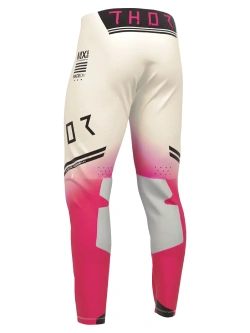 Spodnie cross Thor Sportmode Carbon biało-różowe