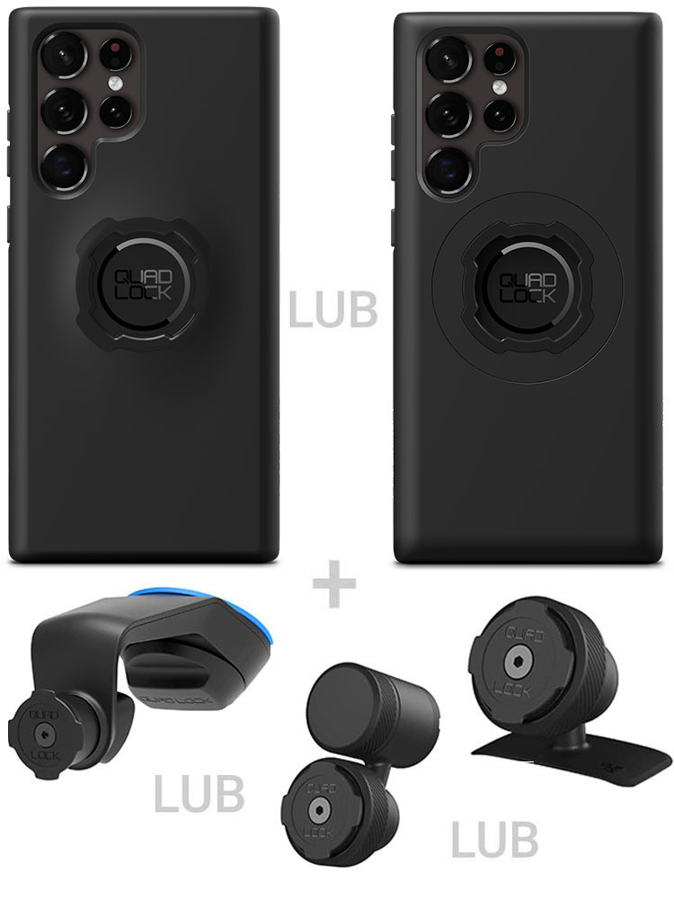 Zestaw do samochodu: etui na telefon Samsung Galaxy S22 Ultra + mocowanie Quad Lock