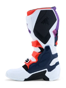Buty enduro Alpinestars MX Tech 7 biało-niebiesko-fioletowe