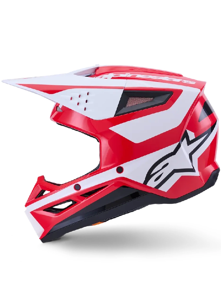 Kask enduro Alpinestars SM3 Heat czarno-biało-czerwony