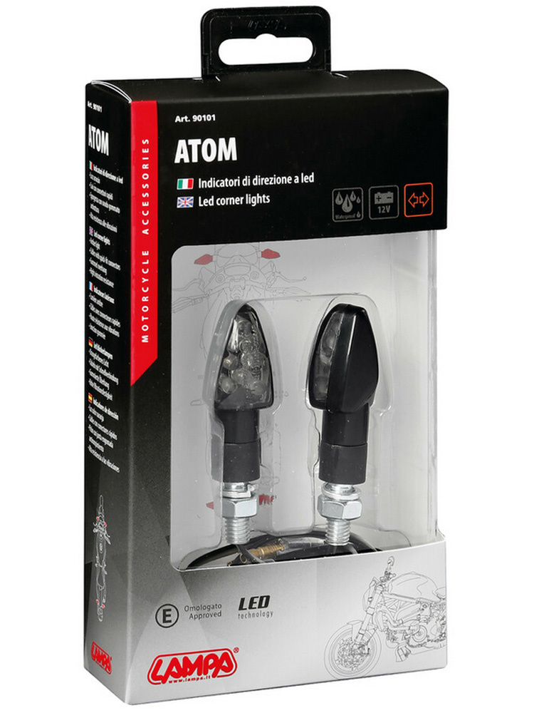 Kierunkowskazy Lampa Atom 12V LED czarne