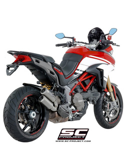 Dwa Tłumiki CR-T Slip-on SC-Project do Ducati MULTISTRADA 1200 [15-17]