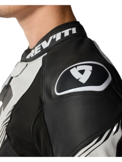 Kurtka motocyklowa skórzana REV’IT! Argon 3 czarno-biała