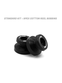 Slidery wahacza R&G Racing Aprilia Tuono V4 1100/ Factory (25-) z rolkami APEX Cotton Reels czarne