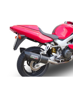 Podwójny tłumik G.P.R Furore Nero [Slip-On, Black Aluminium] - Honda VTR 1000 F Firestorm [97-07]