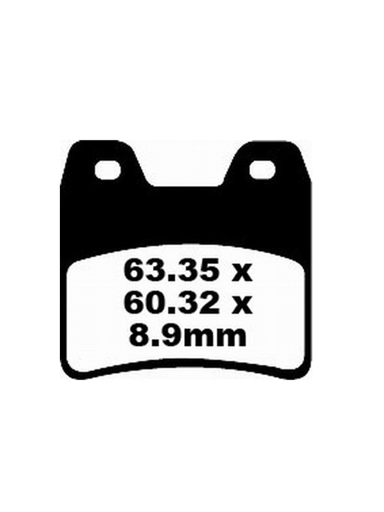 Klocki hamulcowe EBC FA348HH 63.35 x 60.32 x 8.9mm NA TYŁ