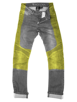 Jeansy motocyklowe damskie Modeka Sorelle szare
