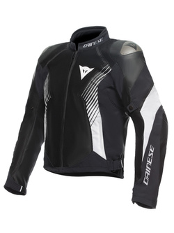 Kurtka motocyklowa tekstylna Dainese Super Rider 2 Absoluteshell czarno-biała