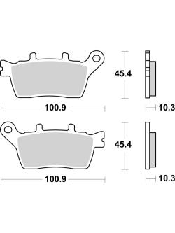 Klocki hamulcowe Brembo SP Yamaha Niken 850/ GT (19-) [na tył, kpl. na 1 tarczę]