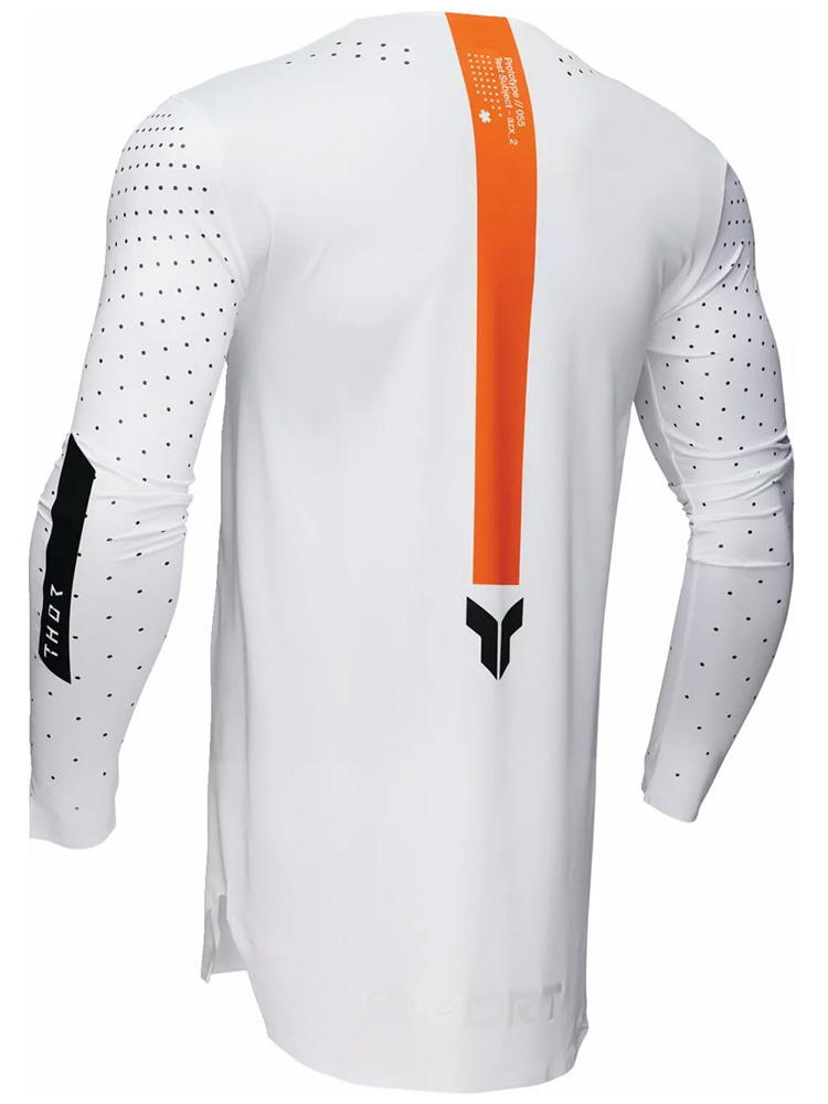 Bluza enduro Thor Sportmode Rogue biało-pomarańczowa