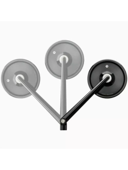 Lusterko motocyklowe uniwersalne Motogadget Mo.view Classic Flip aluminiowe, czarne [długość ramienia: 150 mm]