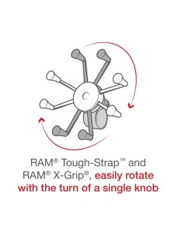 Uchwyt RAM X-Grip do dużych smartfonów z bazą montażową Tough-Strap