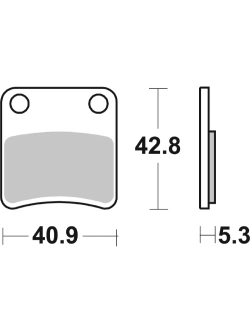 Klocki hamulcowe Brembo Genuine CC BMW/ Honda (wybrane modele) [kpl. na 1 tarczę]