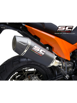 Tłumik SC-Project X-Plorer II Carbon / Titanium (Slip on) - KTM 890 Adventure / A2 [21]