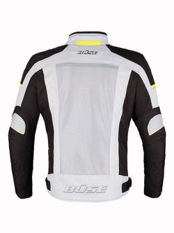 Kurtka motocyklowa tekstylna Büse Santerno damska jasnoszara