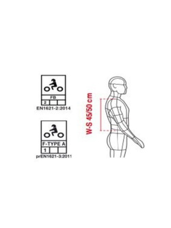 Zbroja motocyklowa Spidi Warrior Jacket czarno-biała