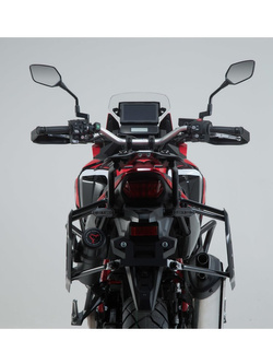 Zestaw: kufry boczne + kufer centralny + stelaże TRAX ADV SW-MOTECH do motocykla HONDA CRF1100 L Africa Twin (19-21) srebrne [pojemność 45 + 37 + 38L]