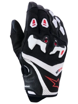 Rękawice motocyklowe Alpinestars SP-R Pro czarno-biało-czerwone