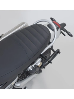 Zestaw: sakwa boczna Legend Gear LC2 + stelaż SLC SW-Motech Triumph Scrambler 1200 X (24-)/ XC (18-23)/ XE (18-) czarno-brązowa [poj.: 13.5 l; na lewą stronę]