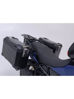Zestaw: kufry boczne 45/37 + kufer centralny TRAX ADV + stelaże SW-MOTECH do motocykla Suzuki V-Strom 800DE, V-Strom 800 (23-)