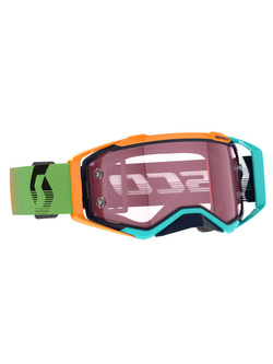 Gogle motocyklowe Scott Prospect Amplifier z różową szybą niebiesko-pomarańczowe