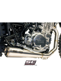 Pełny układ wydechowy SC-Project Conical Stainless Steel - Yamaha SR400 [13-17]