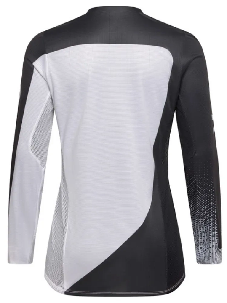 Bluza enduro damska FOX Flexair Fracture czarno-biało-różowa