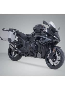 Zestaw: kufry boczne + stelaże PRO TRAX ADV SW-Motech BMW R 1300 R/ RS (25-) srebrne [poj.: 2 x 37 L]