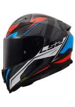Kask integralny LS2 FF811 Vector II Carbon Savage czarno-czerwono-niebieski
