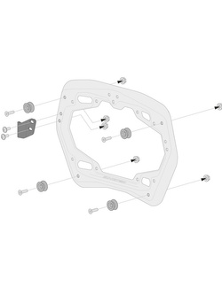 Zestaw: kufry boczne + stelaż PRO ABS ® Aero System Sw-Motech BMW R 1300 GS (23-)