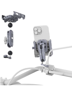 Uchwyt na telefon Outplorer P100-B regulowany z poduszką antywstrząsową [mocowany na lusterko]