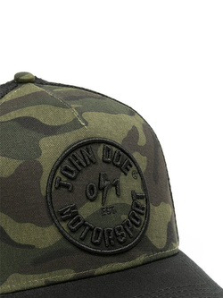 Czapka z daszkiem John Doe Trucker Hat Camou 0/1 czarno-zielona
