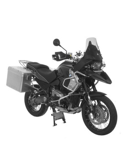Zestaw: kufry boczne srebrne Zega Mundo + stelaże srebrne Touratech BMW R1200GS/Adventure (31+38L)