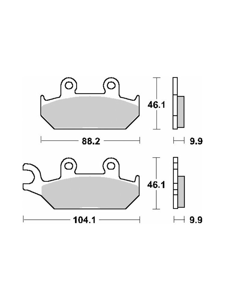 KLOCKI HAMULCOWE SBS 650 HS