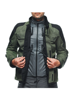 Kurtka motocyklowa tekstylna Dainese Ladakh 3L D-Dry zielono-czarna