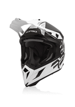 Kask enduro Acerbis Steel Carbon biało-czarny