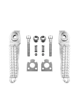 Podnóżki motocyklowe pasażera BikeTec Yamaha YZF R1 (02-12)/ R6 (03-11) srebrne