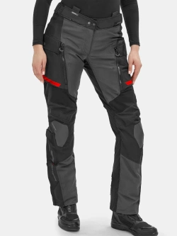 Spodnie motocyklowe damskie tekstylne Shima Dune czarno-czerwone