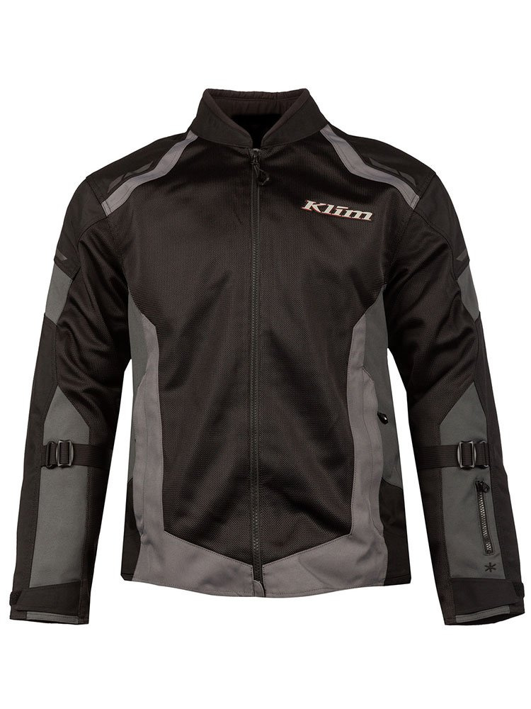 Kurtka motocyklowa tekstylna Klim Induction czarno-szara
