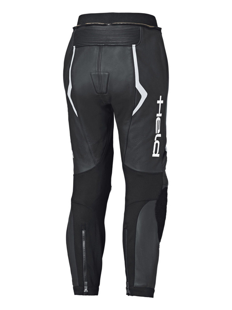 Spodnie motocyklowe skórzane damskie Held Street Rocket IV czarno-białe