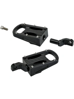 Podnóżki motocyklowe Biltwell Punisher XL wybrane modele Harley-Davidson czarne