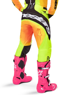 Spodnie cross damskie Alpinestars MX Techstar Melt żółto-czarne