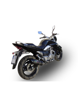Podwójny tłumik G.P.R Furore Nero [Slip-On, Black Aluminium] - Suzuki GW 250 F Inazuma [12-17]