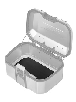 Kufer centralny aluminiowy SHAD TR55 Terra srebrny + aluminiowa płyta montażowa [pojemność: 55 l]