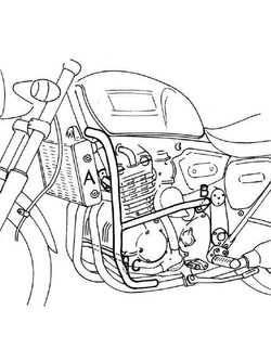 Gmol silnika Hepco&Becker do Triumph Thunderbird  [-98] Adventurer / Legend TT
