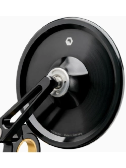 Lusterko motocyklowe uniwersalne Motogadget Mo.view Classic aluminiowe, czarne [długość ramienia: 72 mm]