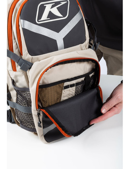 Plecak motocyklowy Klim Arsenal 15 brązowo-pomarańczowy